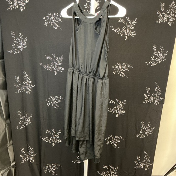 Unbranded Dresses & Skirts - Black High Low Sleeveless Cocktail‎ Dress Halter Neck Cutout Elastic Waist Small